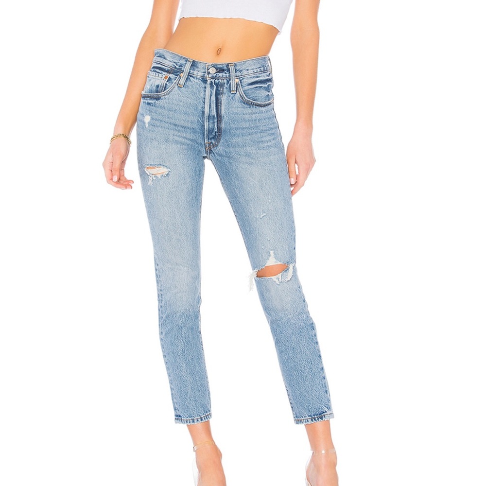 Levi’s / Revolve 501 Skinny Blue jeans